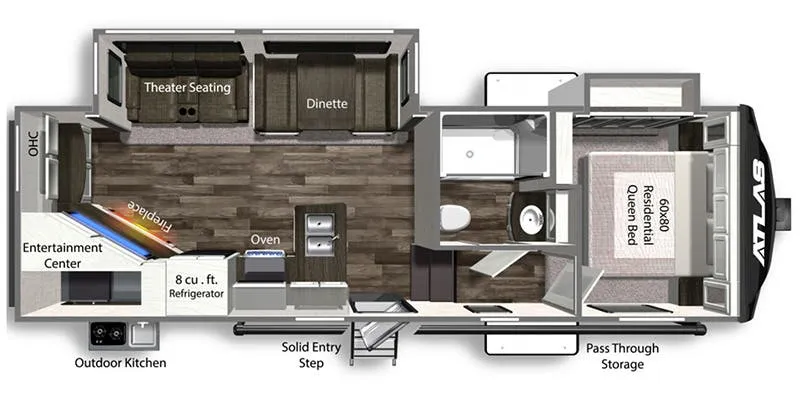 Dutchmen Atlas 2502REF floor plan
