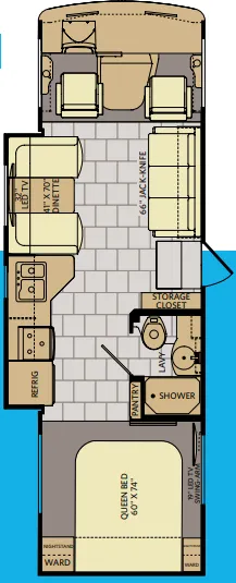 Fleetwood Flair 29T floor plan