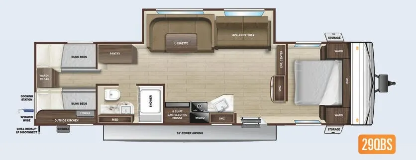 Highland Ridge Open Range Conventional 29QBS floor plan