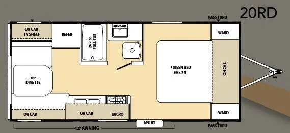 Coachmen Catalina 20 RD floor plan