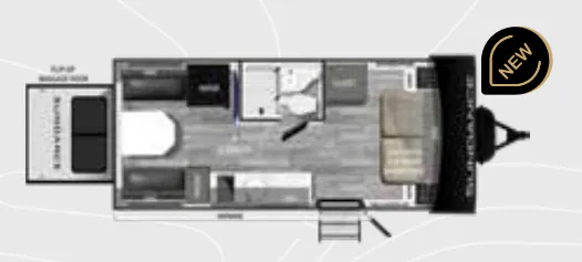 Heartland Sundance 21HB floor plan