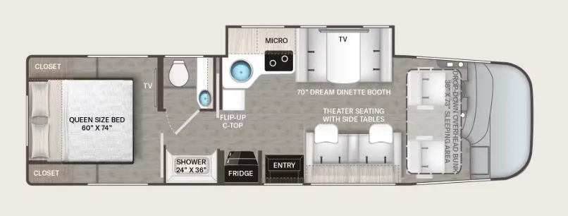 Thor Motor Coach Freedom Eddie Bauer EB28 floor plan