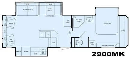 2008 Heartland Sundance 2900MK - Floor plan