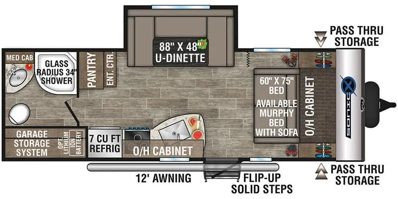 Venture RV Sonic X SN220VRBX floor plan