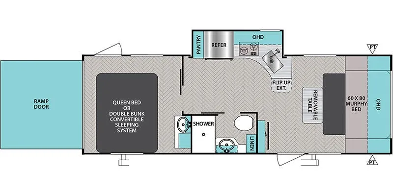 Forest River IBEX 24MTH floor plan