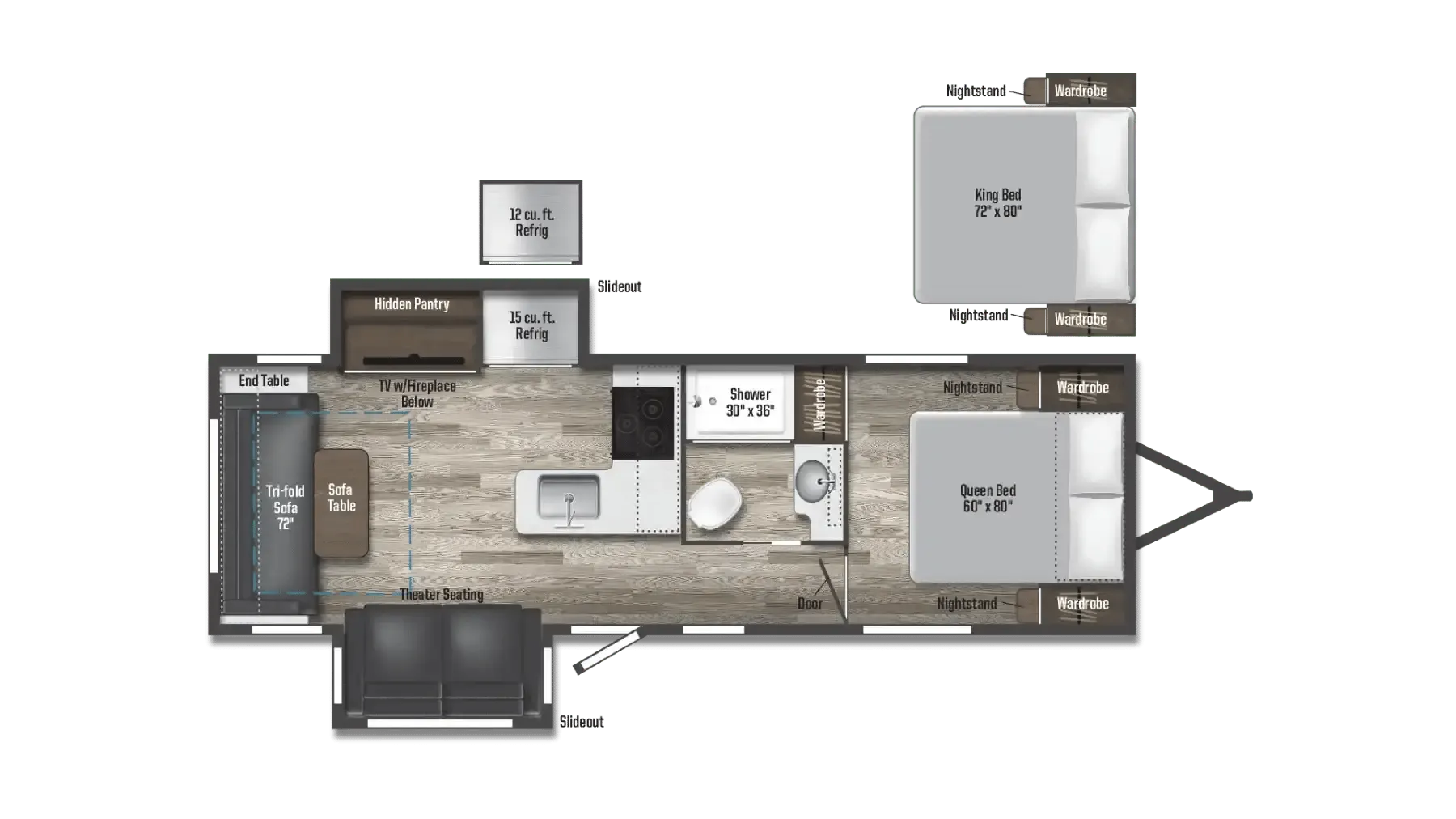 Winnebago Voyage 2730RL floor plan