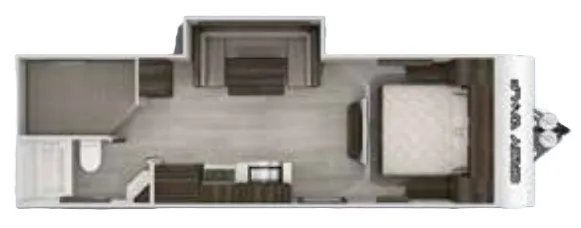Forest River Cherokee Grey Wolf 23DBH floor plan