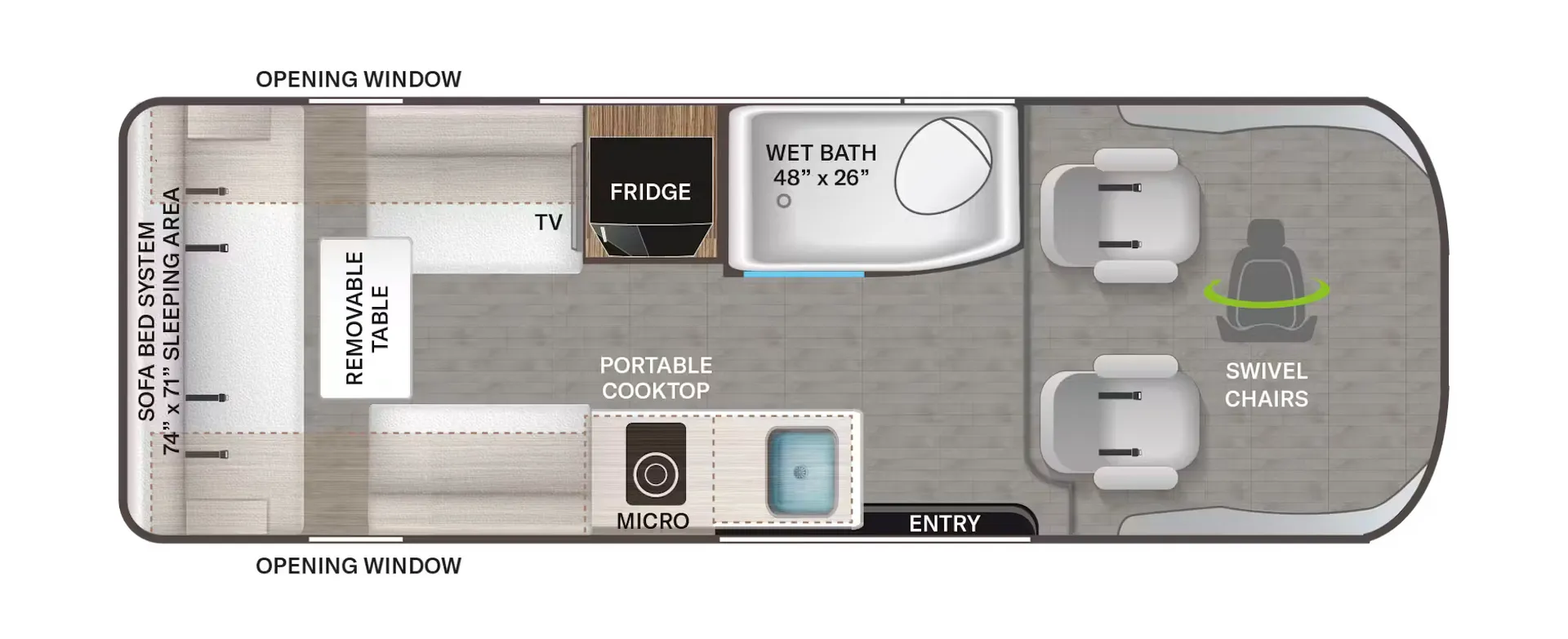 Thor Motor Coach Sequence 20Y floor plan