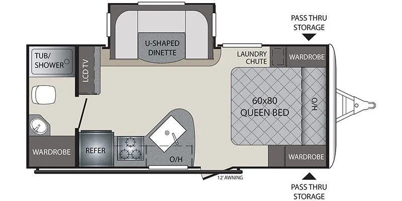 2017 Keystone Premier 19FBPR - Floor plan