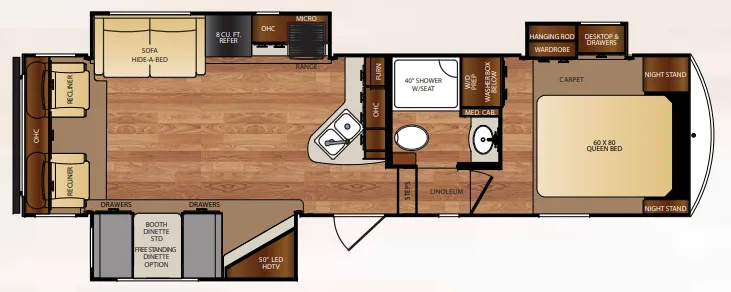 Forest River Wildcat 28SGX floor plan