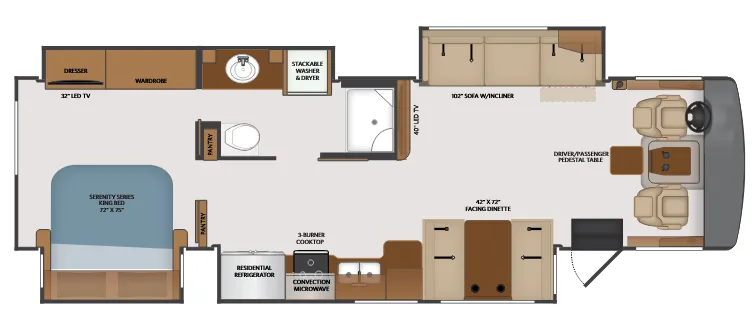 Fleetwood Bounder 35P floor plan