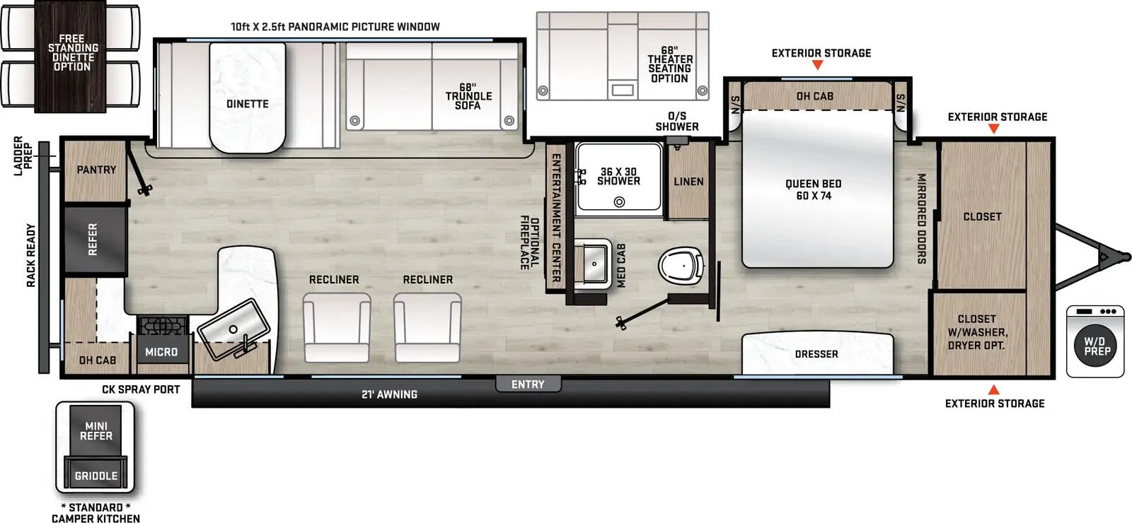 2026 Coachmen Catalina Legacy Edition 303RKDS - Floor plan