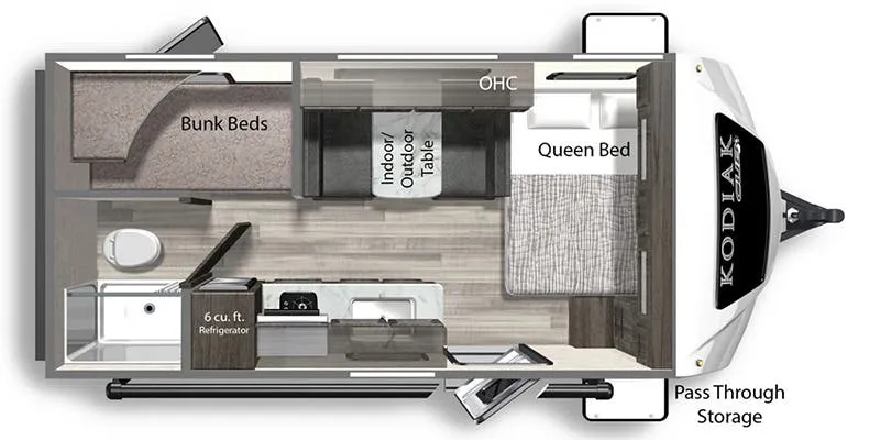 Dutchmen Kodiak Cub 175BH floor plan