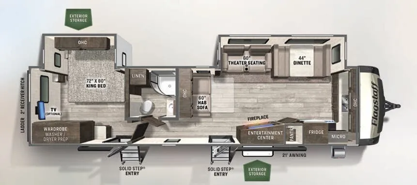 Forest River Flagstaff Classic 832CLSB floor plan