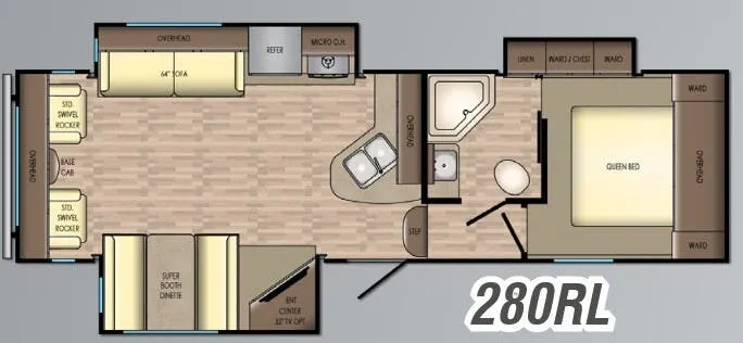 2018 CrossRoads Volante 280RL floor plan
