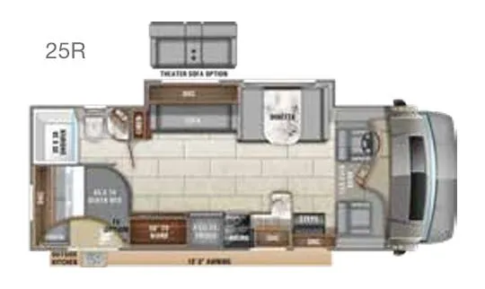 Entegra Coach Odyssey 25R floor plan