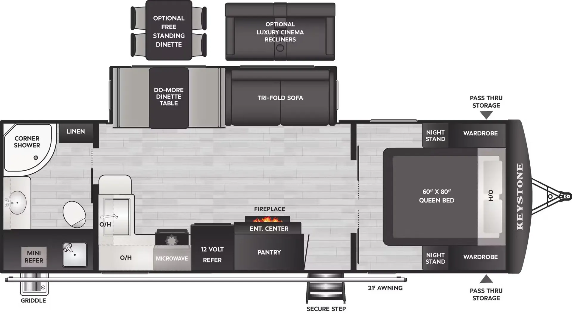 Keystone Passport SL Series 2605RB floor plan