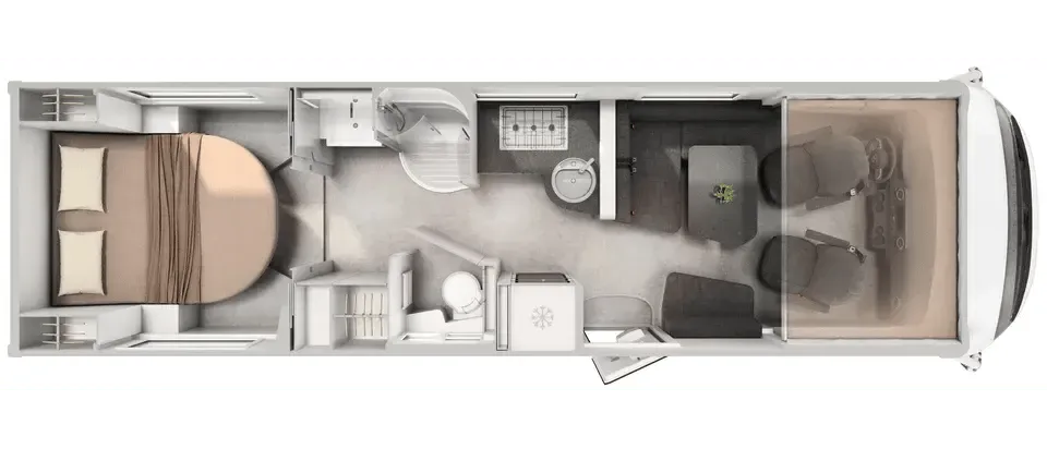 Hymer B-Class MasterLine I 890 floor plan