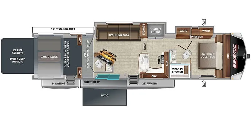 Jayco Seismic Alpha 4113 floor plan