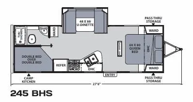 Coachmen Apex Ultra-Lite 245BHS floor plan
