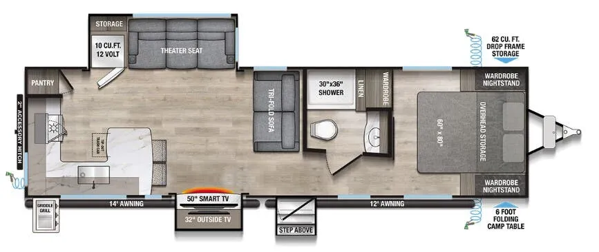 Alliance RV Delta 294RK floor plan