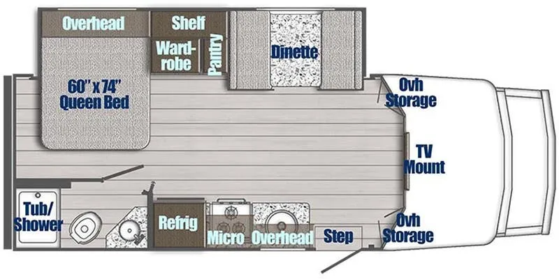 2025 Gulf Stream BT Cruiser 5245 - Floor plan