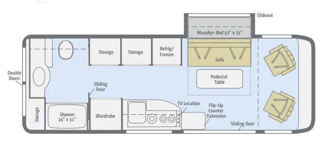 Winnebago Era 70M floor plan