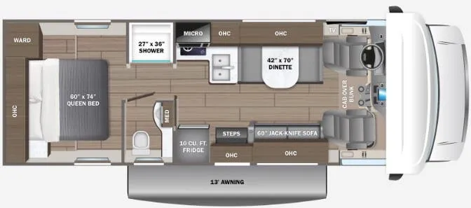 Jayco Redhawk SE 27NF floor plan