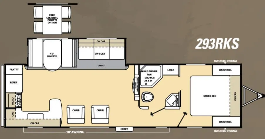 Coachmen Catalina 293RKS floor plan