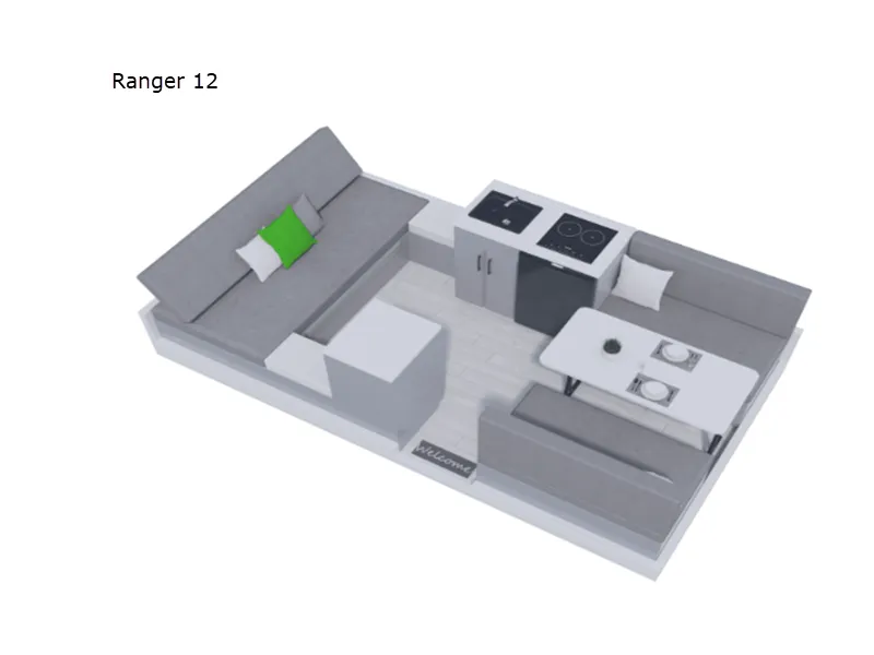 2026 Aliner Ranger 12 - Floor plan