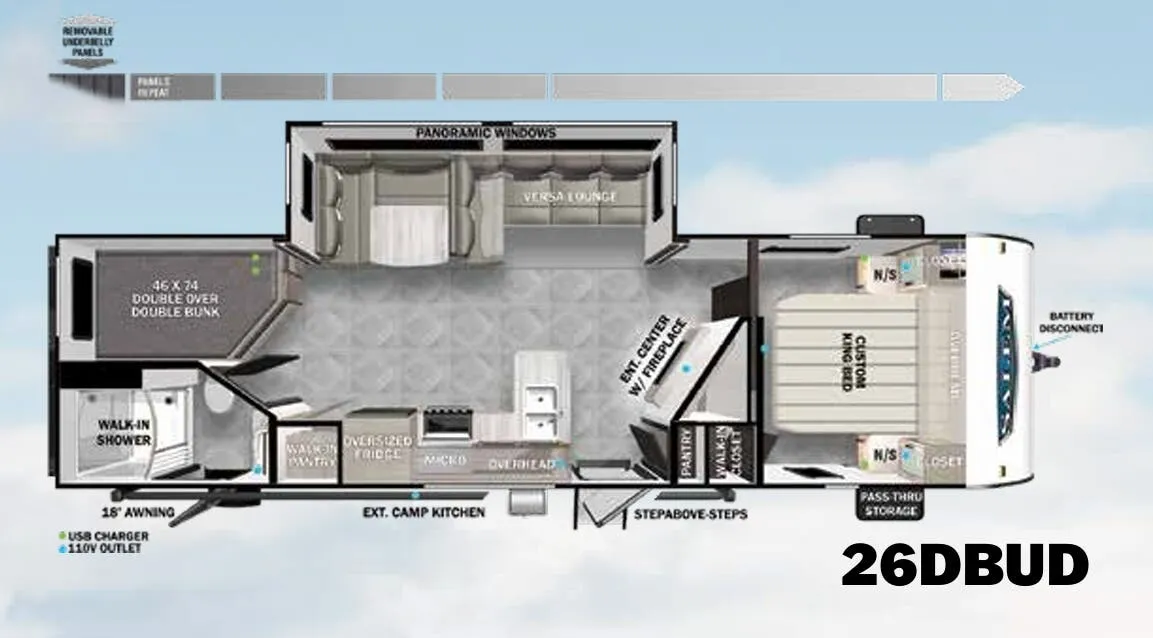 Forest River Salem 26DBUD exterior