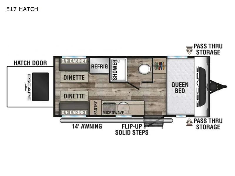 2021 Forest River Salem Cruise Lite 241QBXL - Floor plan