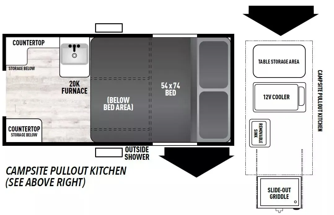 Coachmen Clipper Explore 9.0 TD floor plan