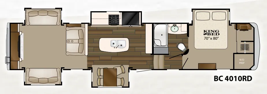 2017 Heartland Big Country 4010RD - Floor plan