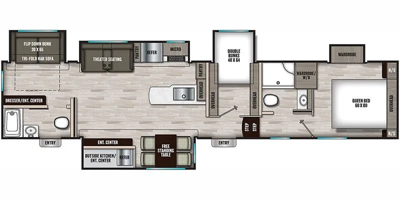 2024 Coachmen Chaparral 373MBRB - Floor plan