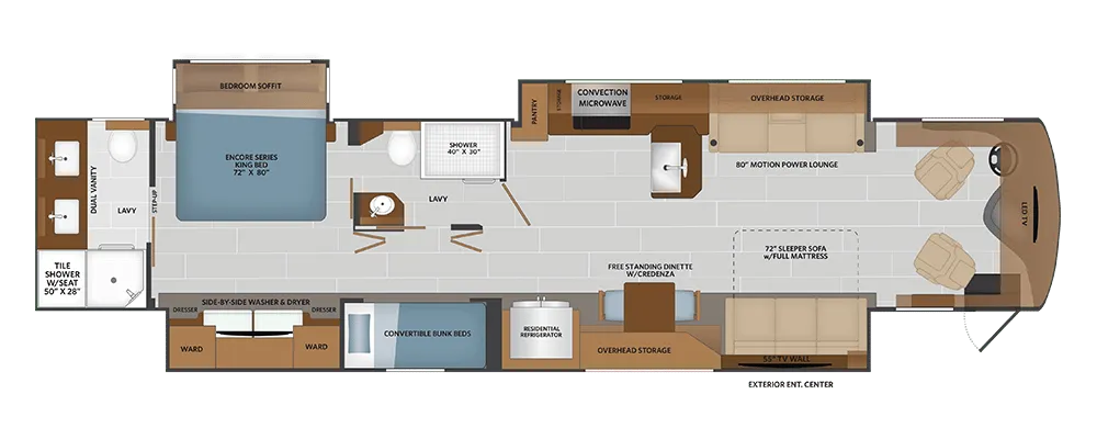2026 Fleetwood Palisade 45FS - Floor plan
