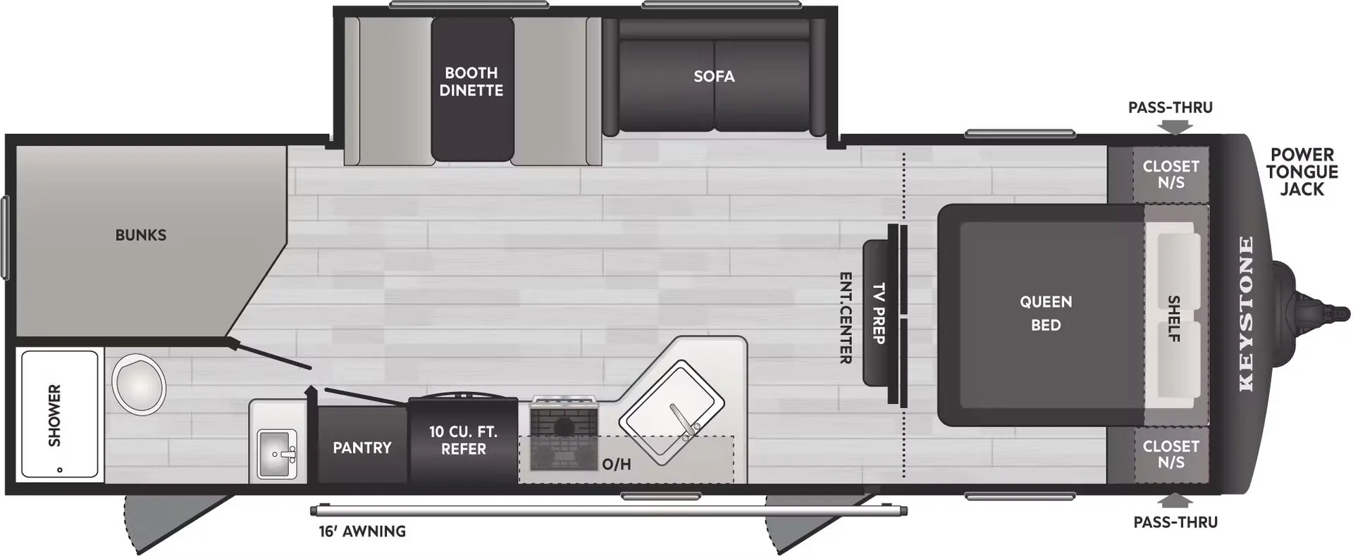 2026 Keystone Springdale Classic 261BHCWE - Floor plan