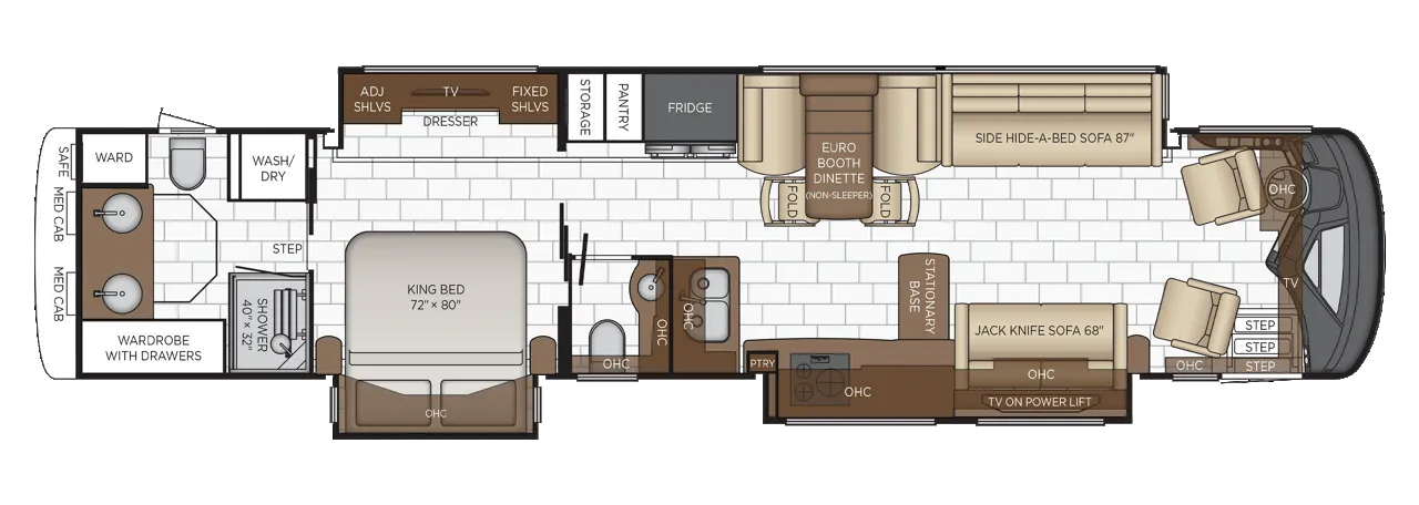 Newmar Essex 4569 floor plan