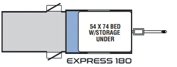 Coachmen Clipper Express 180 floor plan
