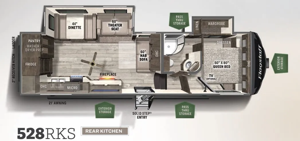Forest River Flagstaff Super Lite 528RKS floor plan