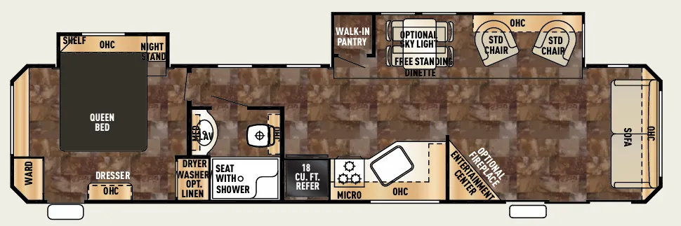 Forest River Cherokee 39LS floor plan