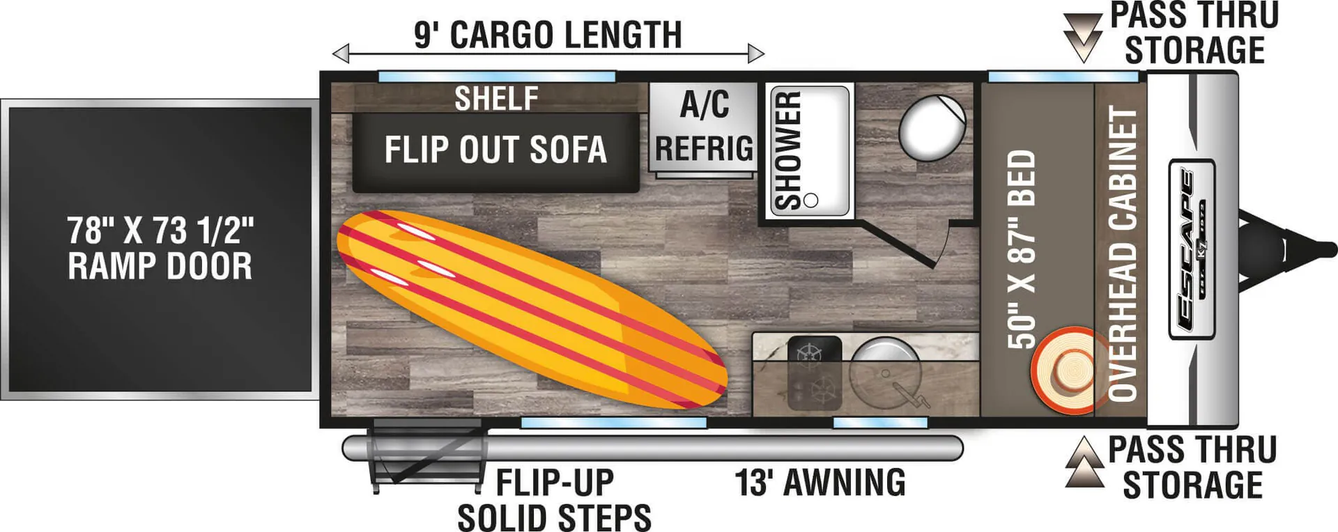 K-Z Escape E180TH floor plan