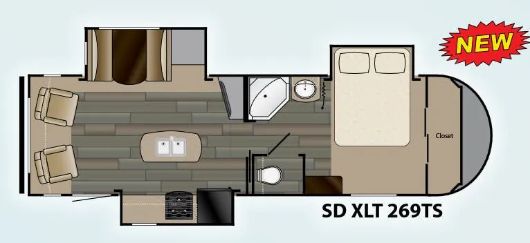 Heartland Sundance XLT 269 TS floor plan