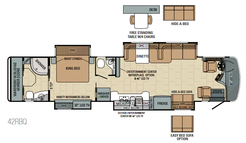 Entegra Coach Aspire 42RBQ floor plan