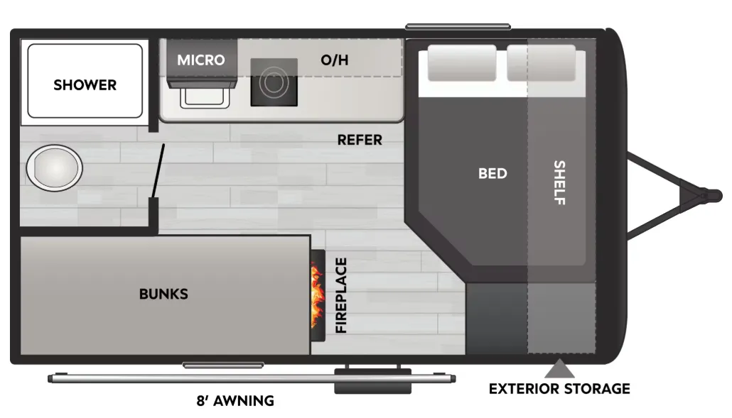 Keystone Coleman 13B floor plan