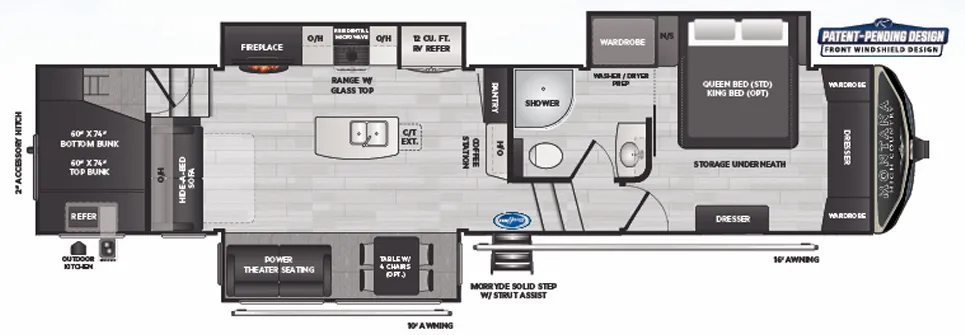Keystone Montana High Country 350BH floor plan