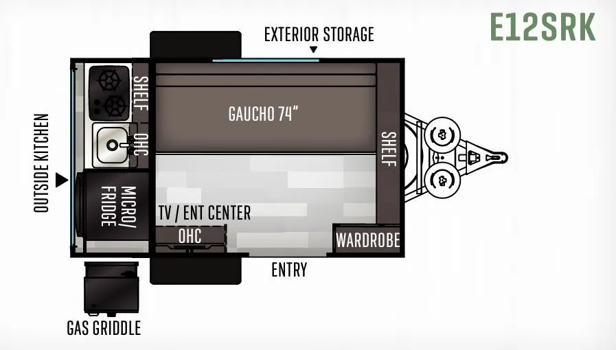 Forest River Flagstaff E-Pro E12SRK floor plan
