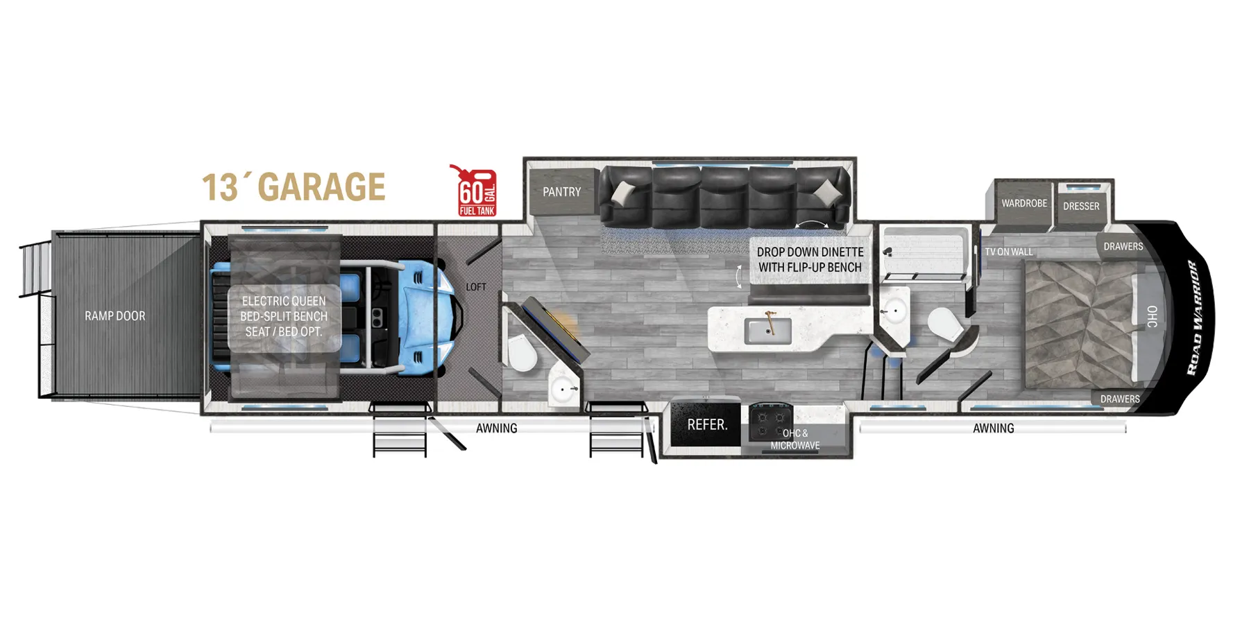 Heartland Road Warrior 397 floor plan