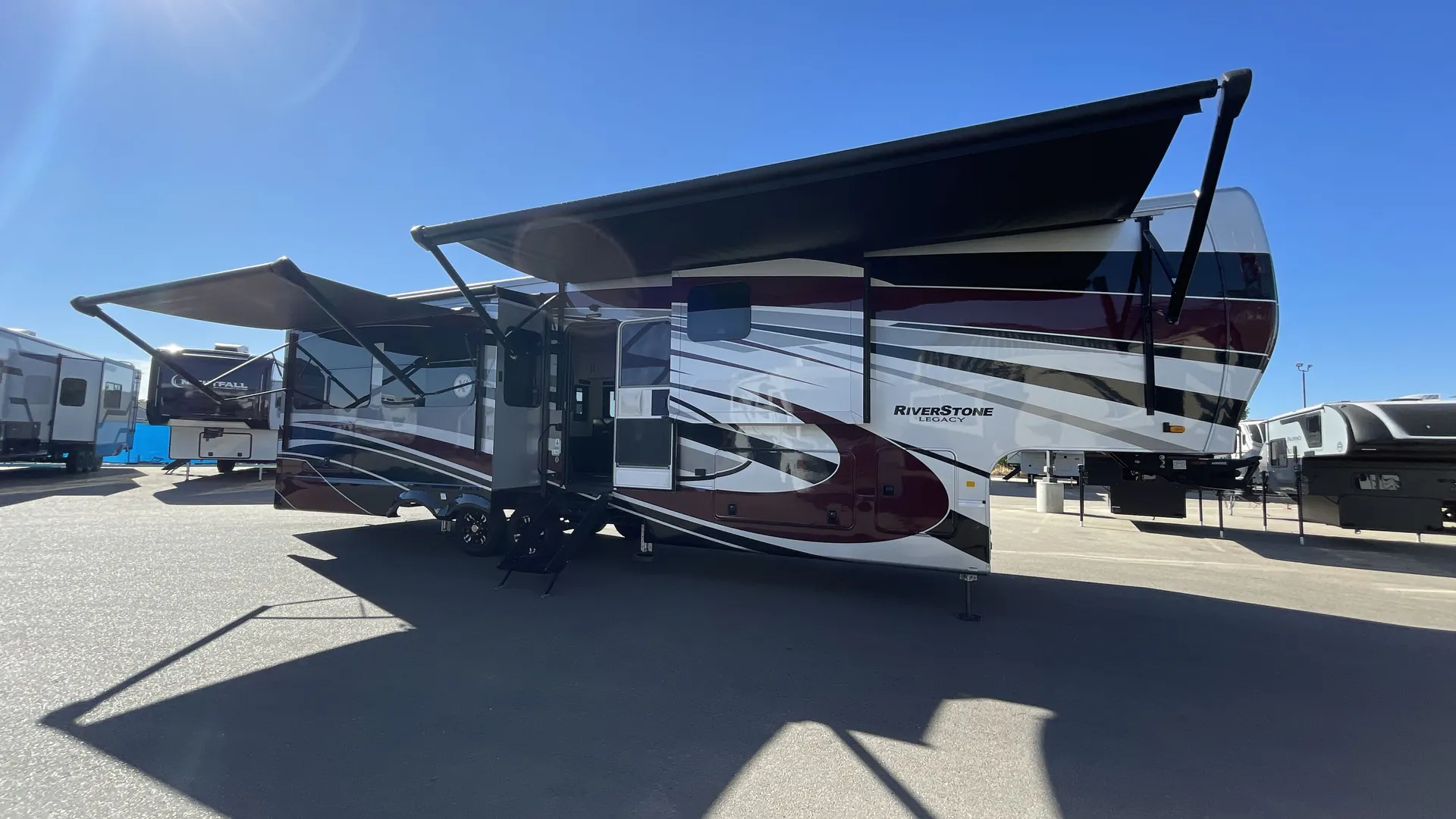 2023 Forest River RiverStone 39RKFB — campside