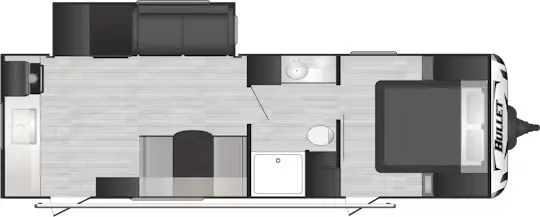 Keystone Bullet Crossfire 2500RK floor plan